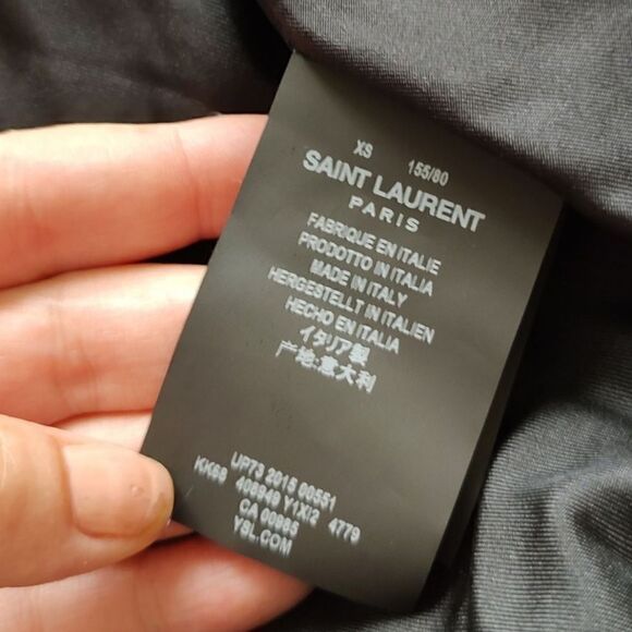 Saint Lauren Jacquard Mohair Dinosaur Cardigan in Multi Size XS - Picture 10 of 14